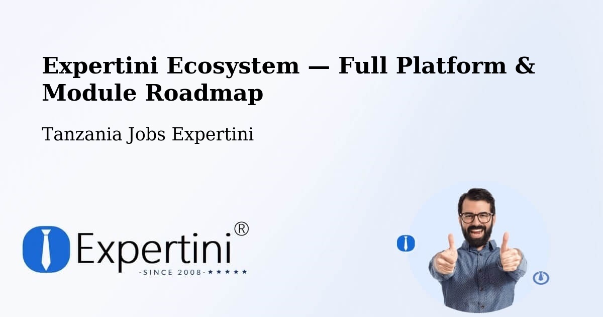 Expertini Ecosystem — Full Platform & Module Roadmap – Matonga