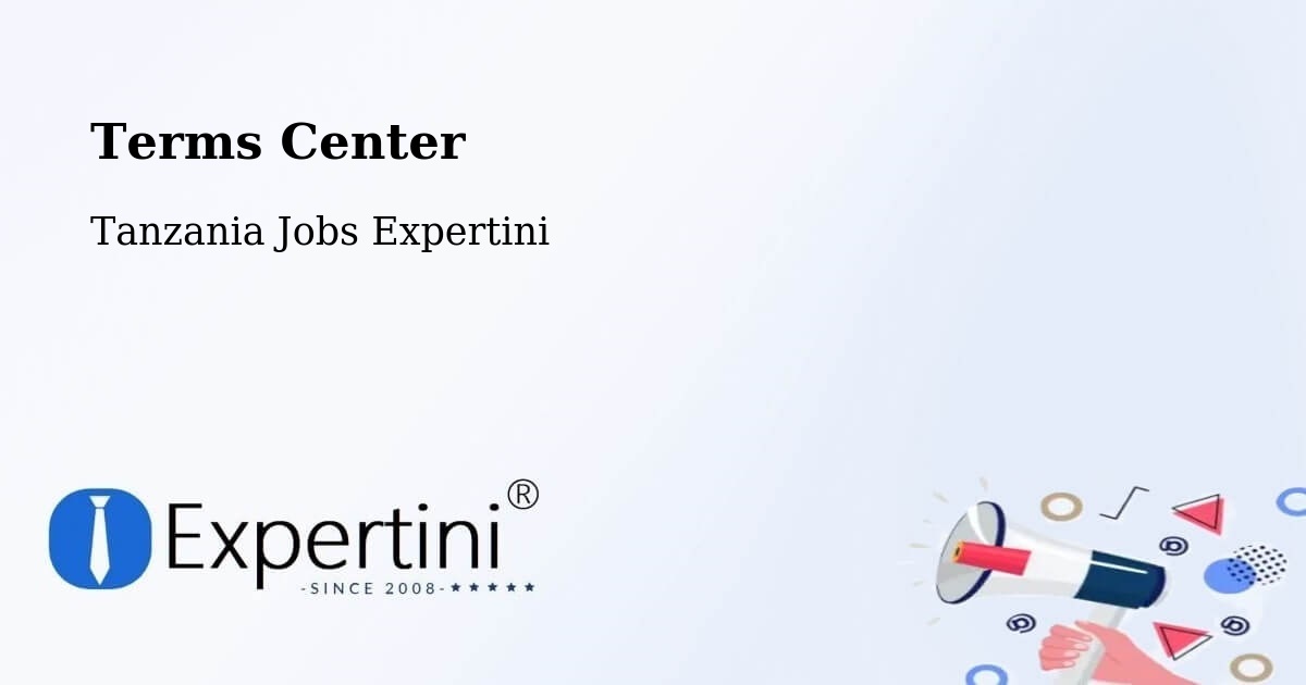 Terms of Service – Matonga - Tanzania Jobs Expertini